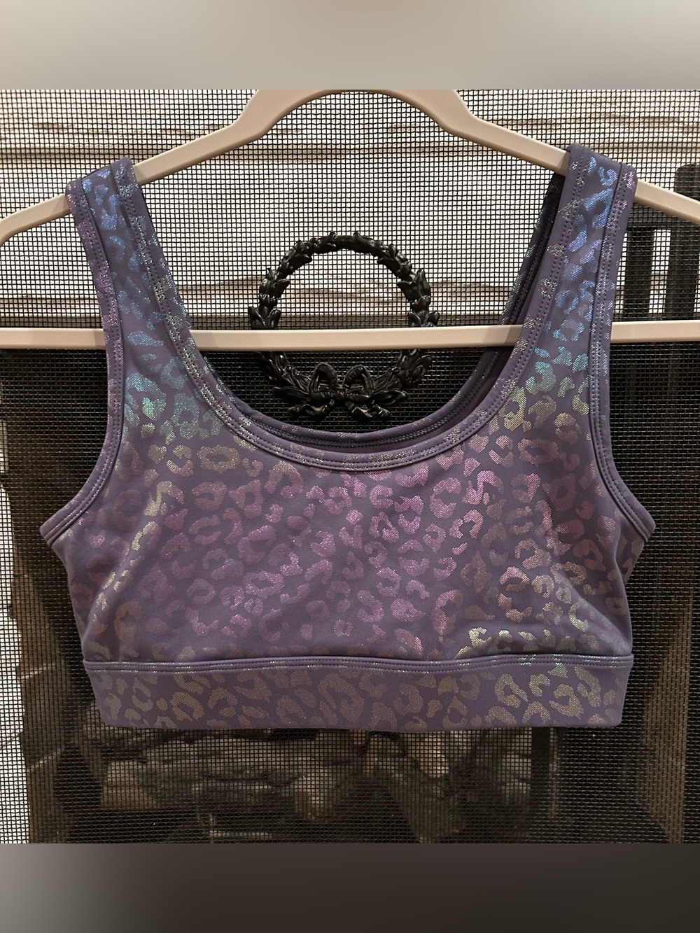 ZYIA Leopard Reflective Sports Bra - Size M - Picture 5 of 6